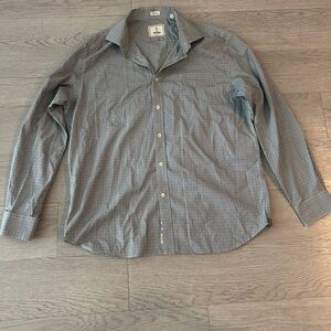 Todd Snyder Button Up Shirt Mens Size 17 - 34/35 Checkered Long Sleeve
